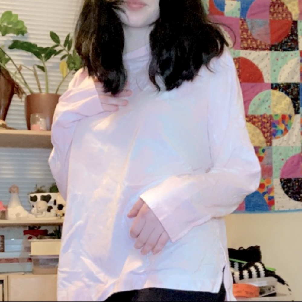 Pink acid washed long sleeve